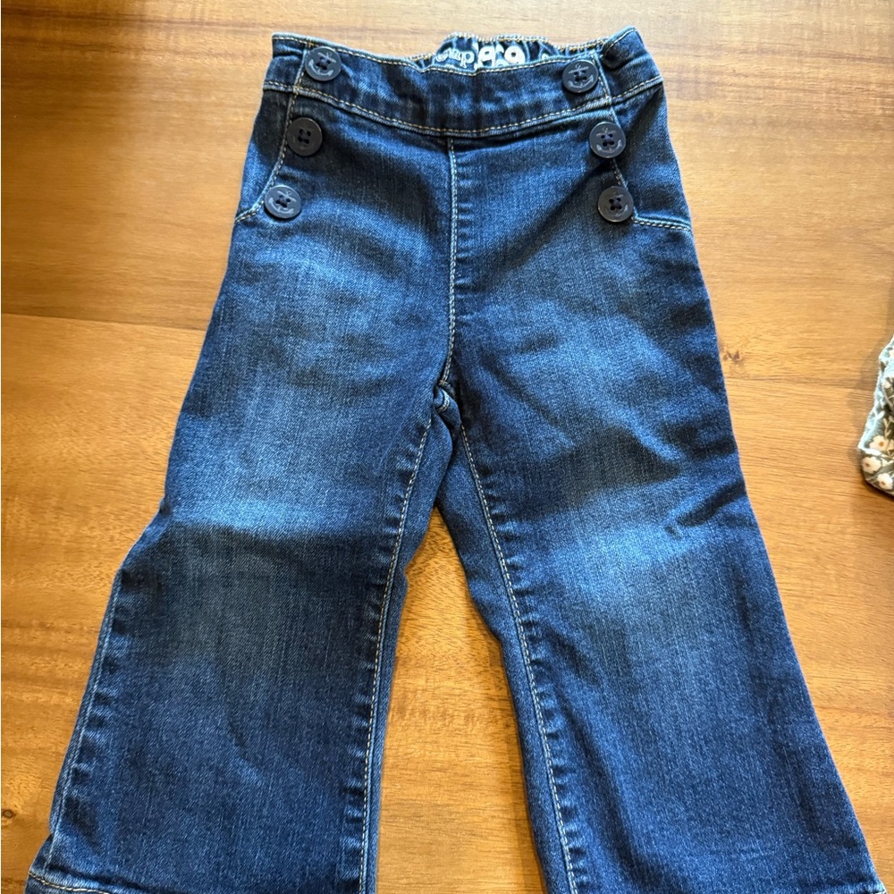 GAP Kids Dark Blue Jeans with Button Detail